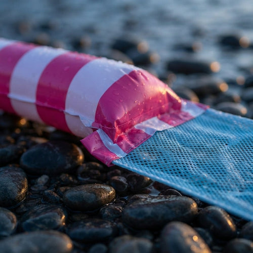 Colchoneta hinchable flotante tipo hamaca para piscina, ideal para piscinas de jardín y deportes acuáticos de verano, color rosa. | Leroy Merlin